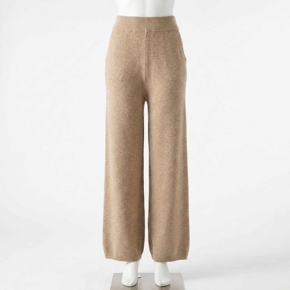 NEW COCO + CARMEN lux sweater pants in heather tan